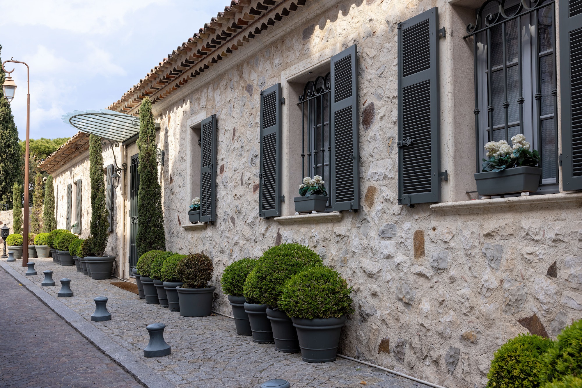 House in a typical Provencal style in Cannes, southern France, on Cote d'Azur